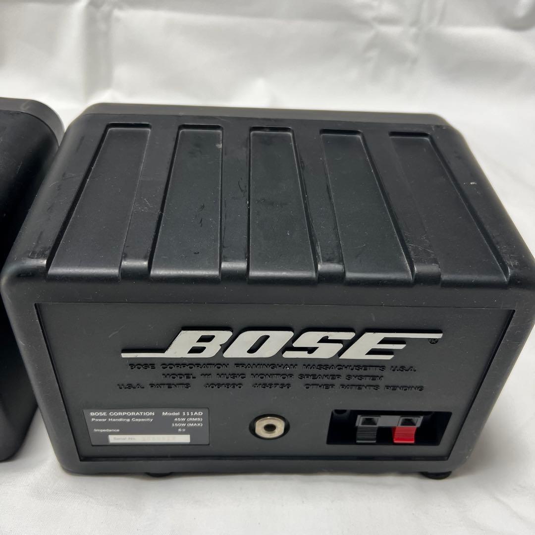 大人気品 BOSE ボーズ 111AD スピーカー ペア　高出力　シリアル連番①