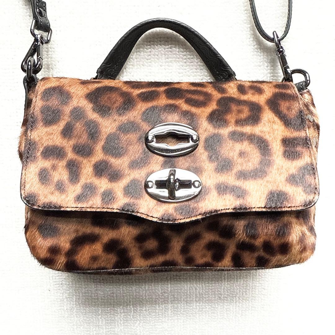 【箱付き未使用品】ザネラート　ポスティーナ ベイビー ハラコ　ショルダーバッグ