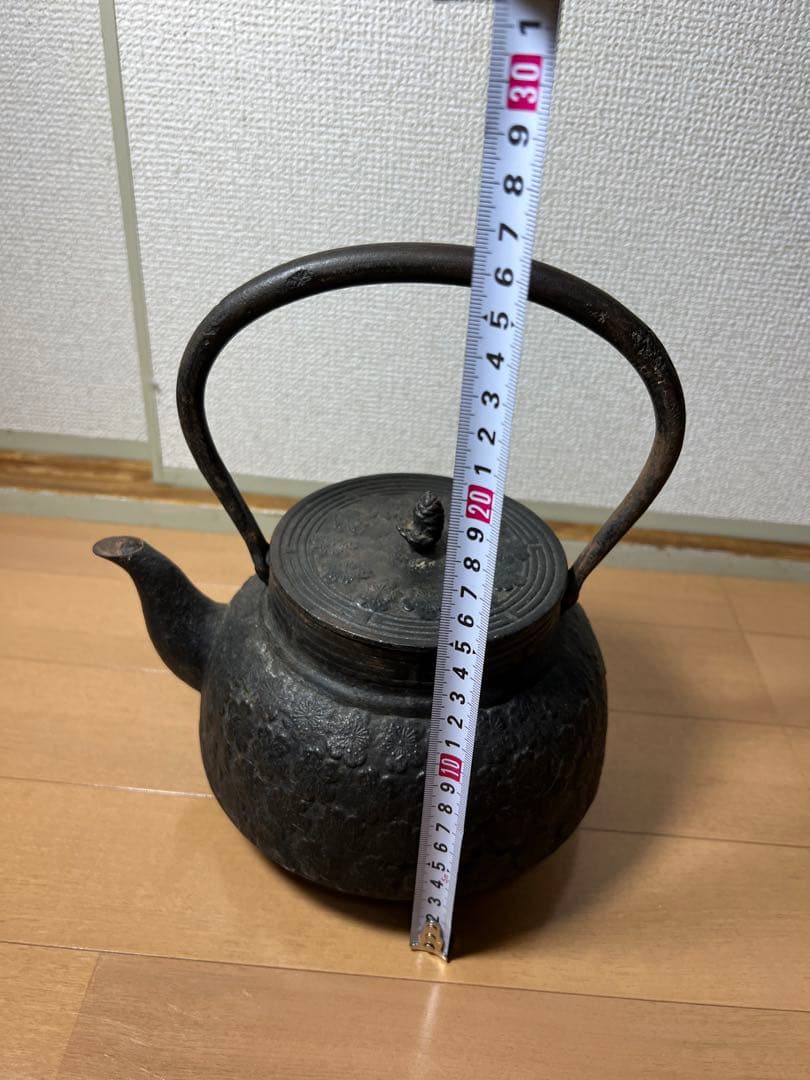 179 南部鉄器　鉄瓶　時代物