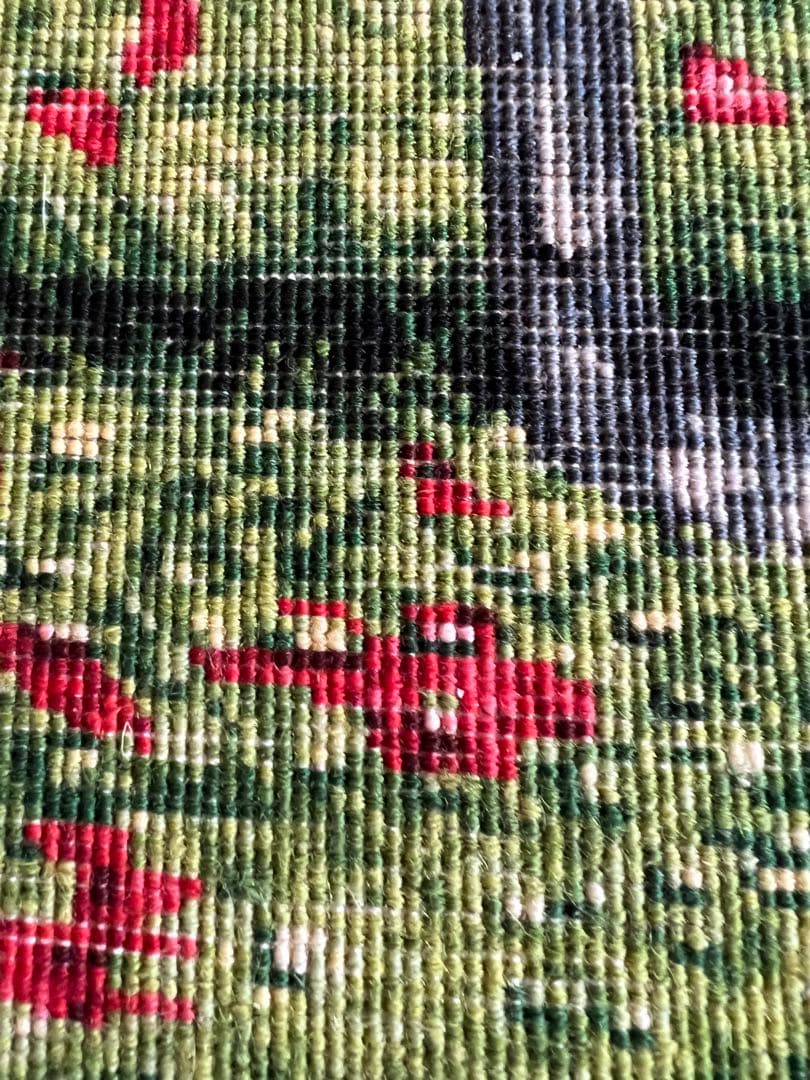 ペルシャ絨毯　馬柄　50x45