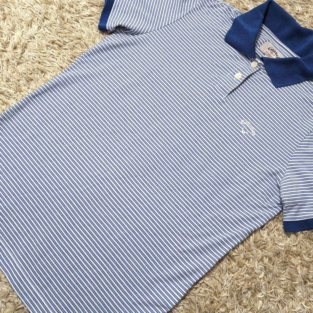 Callaway DRYSPORT 半袖ポロシャツ ゴルフウェア ボーダー