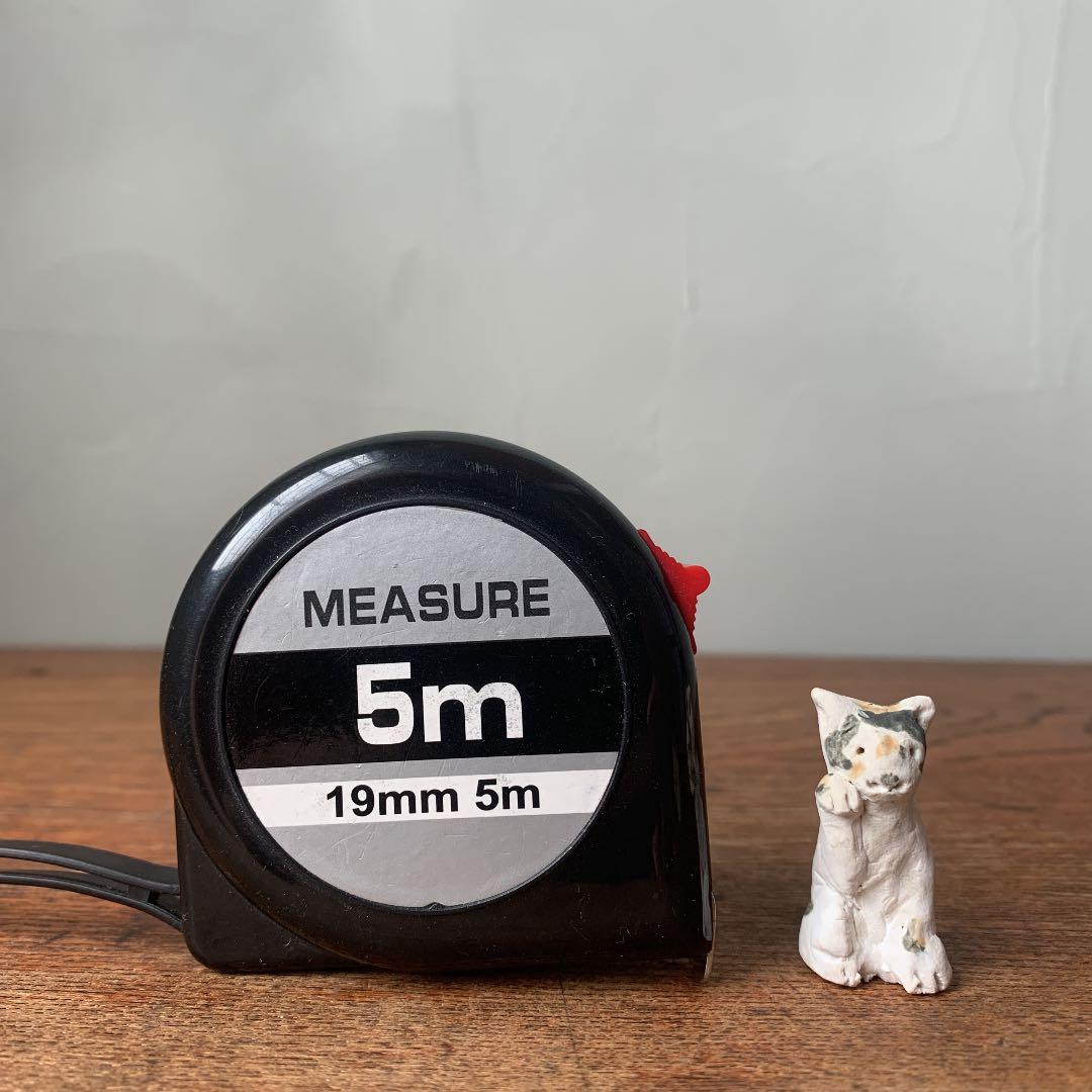 ご確認用　妻の作った　招き猫　正統派！　三毛猫　右手招き　極小小粒