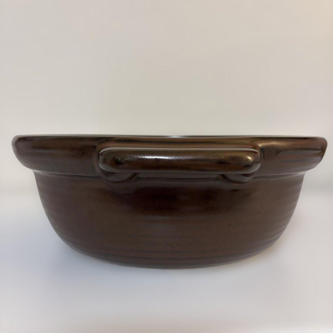 森修焼 土鍋 大＋蒸し台・お玉付 鍋一式セット 木屋包丁・ヘンケルハサミ付