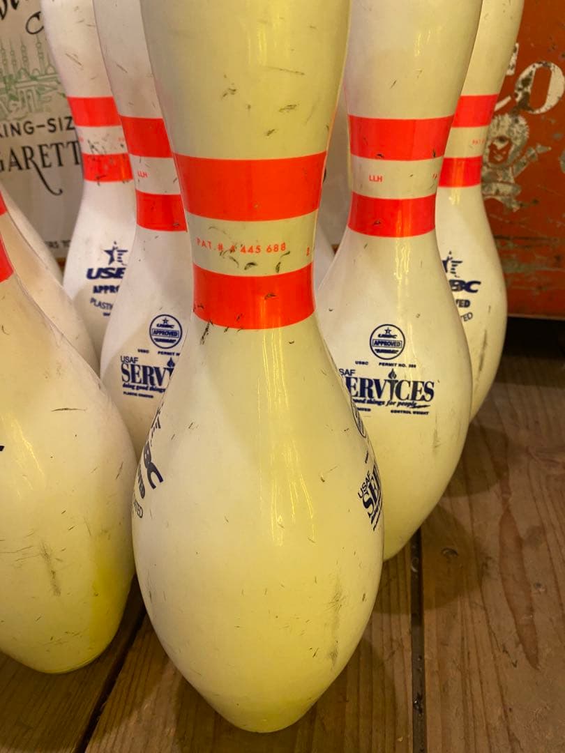 ボーリング ピン 10本　レトロ　アメリカンビンテージ　made in USA