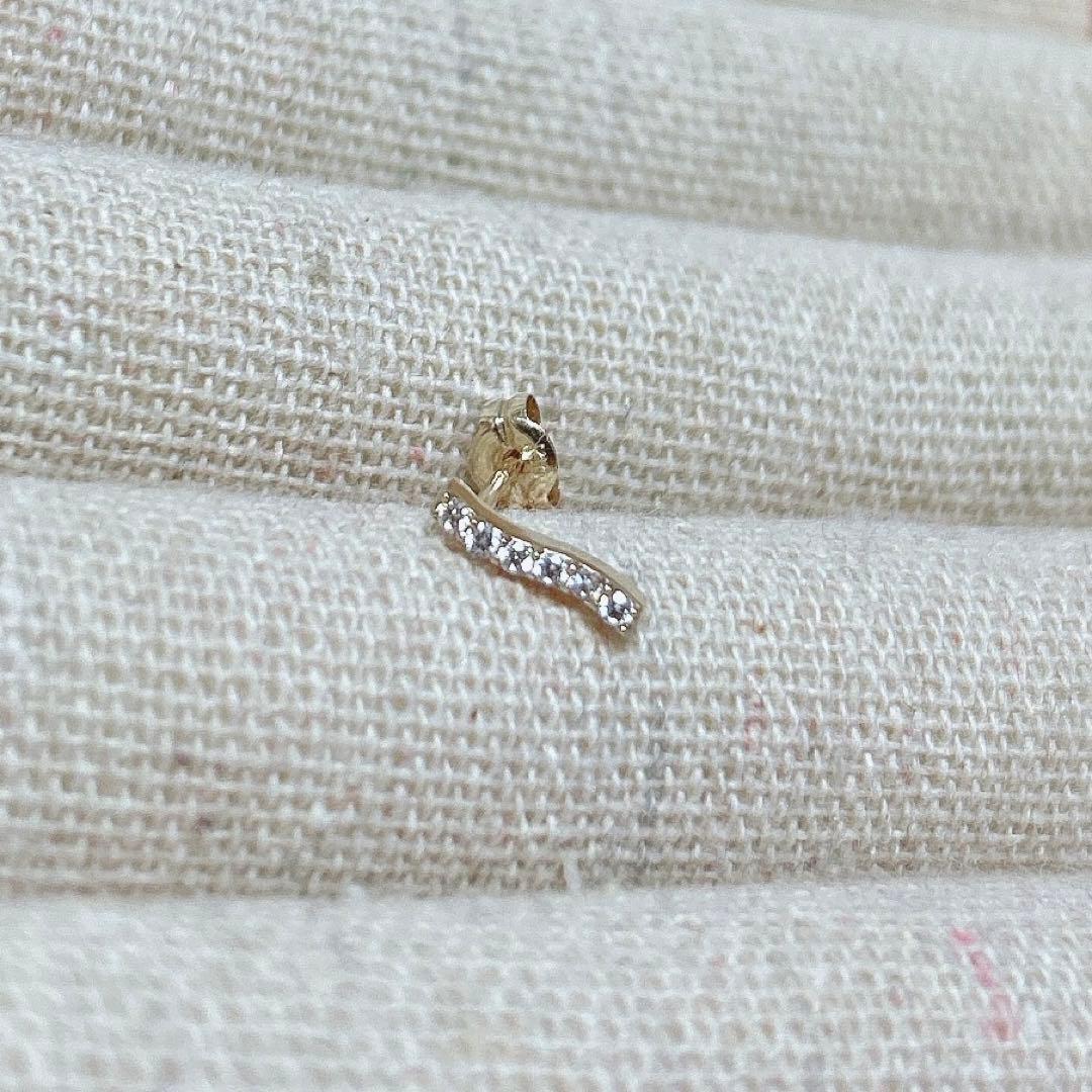 【PRMAL】【K10】 Waving Pave ピアス