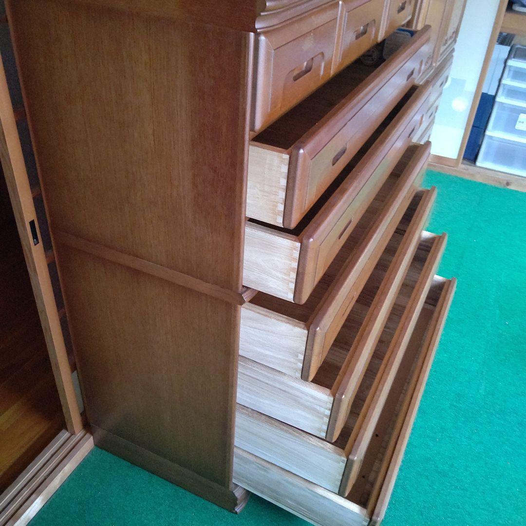 府中 桐製家具 収納チェスト 開き収納セット