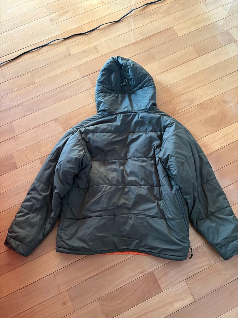 ディカプリオLet it Ride フード付きダウンジャケット グリーン