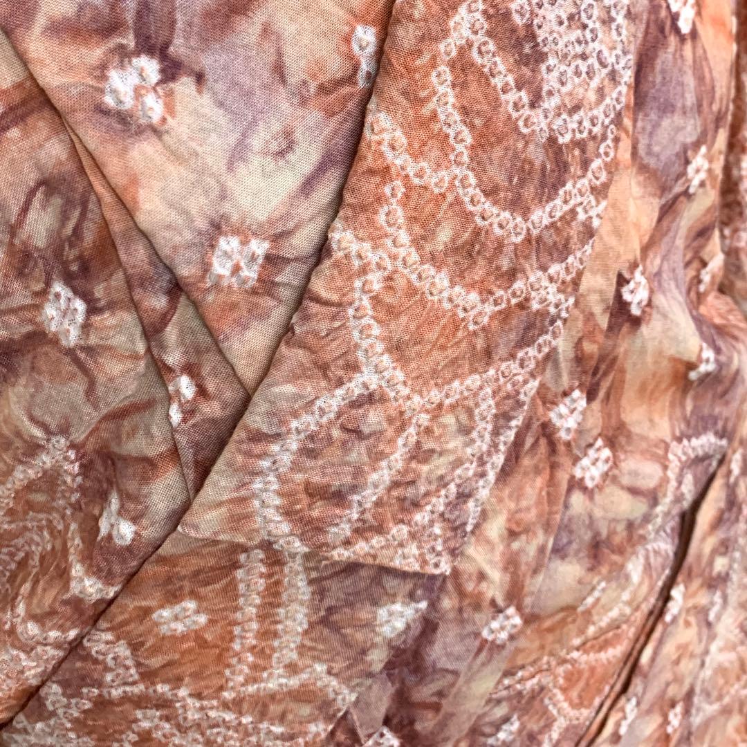 着物　浴衣　有松絞り　クリーニング済み　絞り浴衣　有松鳴門絞り