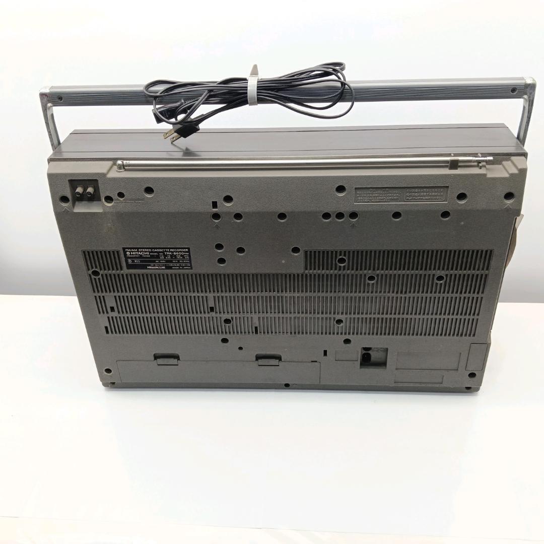 【希少】HITACHI レトロ　ラジカセ TRK-8600 ジャンク25-058