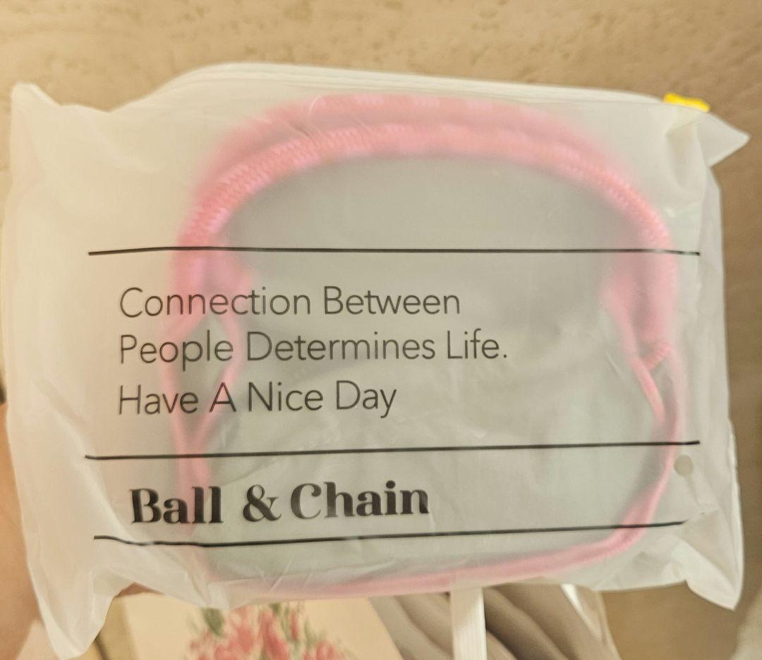 ボール&チェーン ポケモン　エコバッグ Mサイズ　グレー ピンク文字