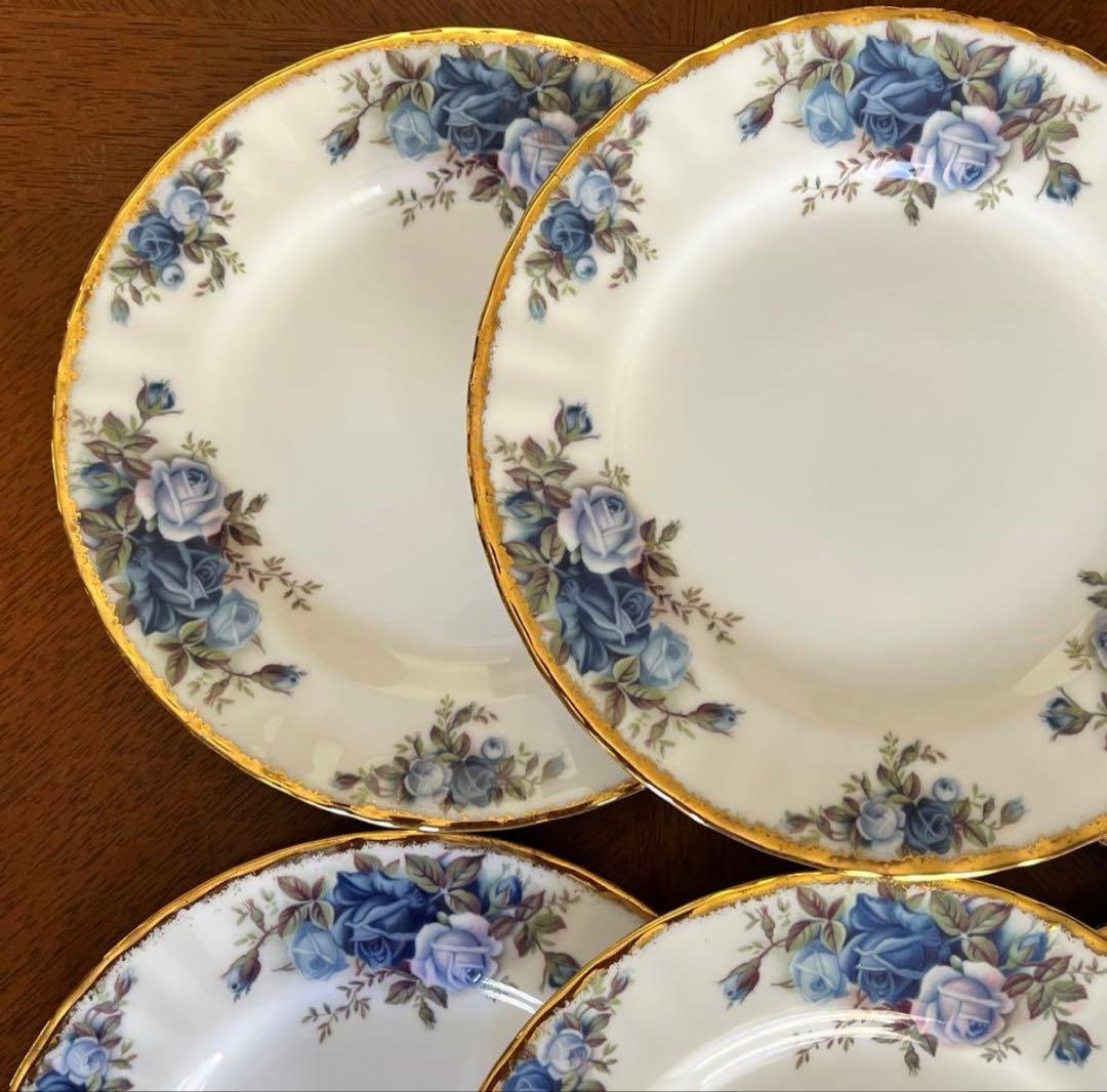 【美品】英国製　ロイヤルアルバート★ムーンライトローズ★ケーキ皿　3枚