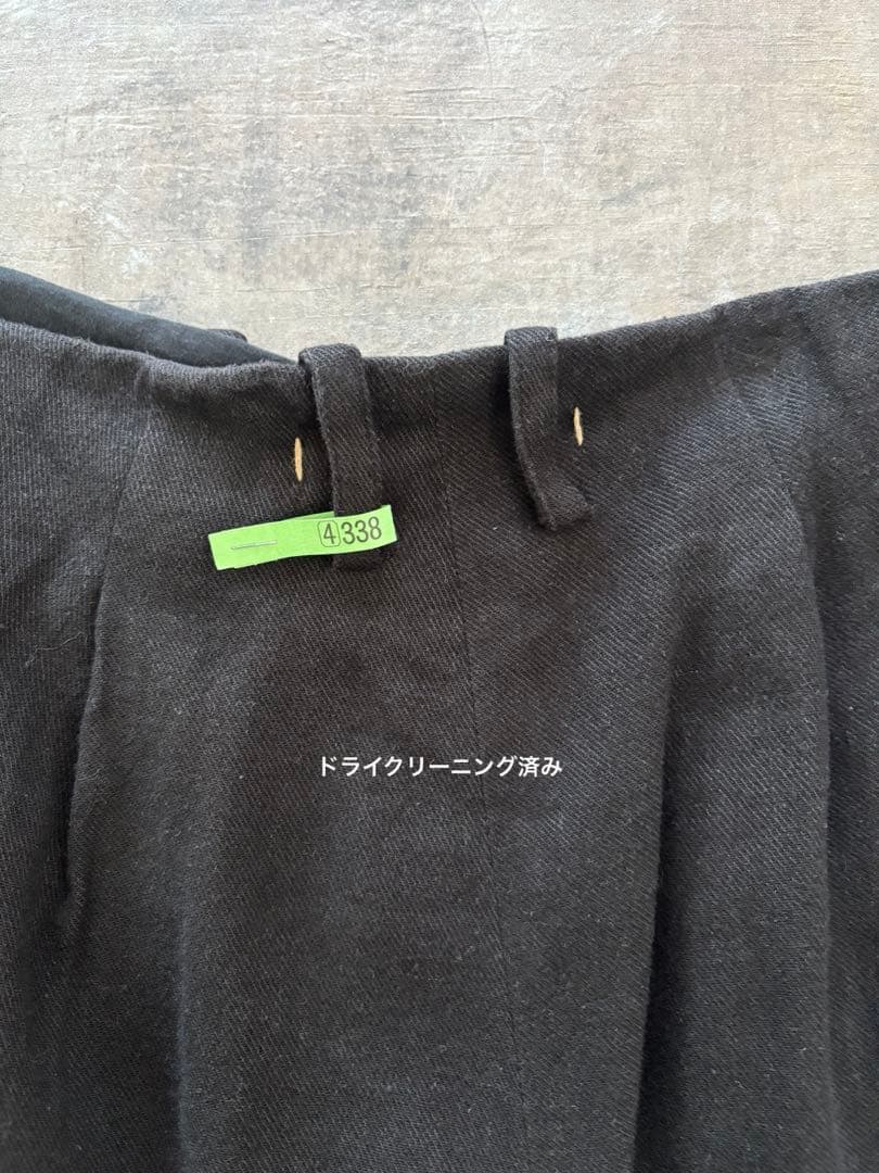 suzuki takayuki リネン ウール ラップワイドパンツ