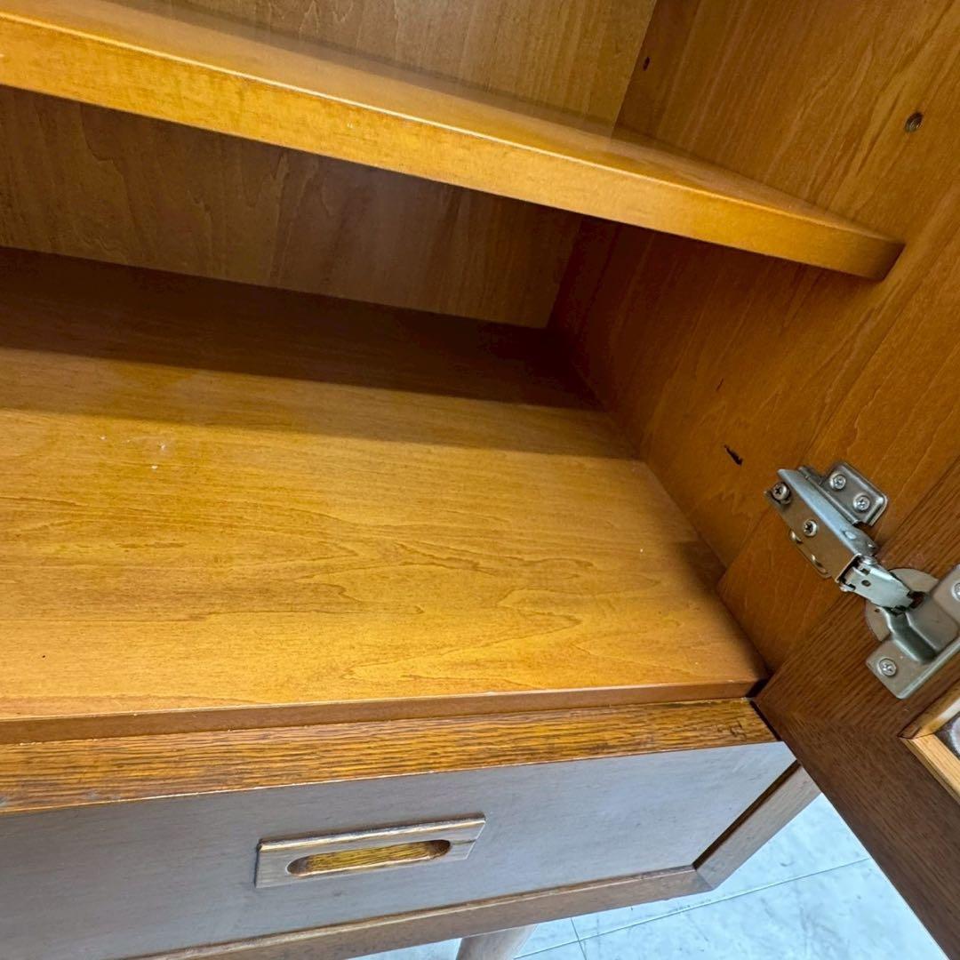 カリモク60 カップボード オーク 美品