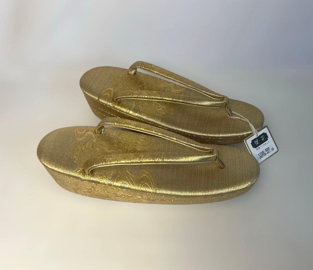 本金佐賀錦　和バッグ　草履セット売り　オリジナル　未使用品