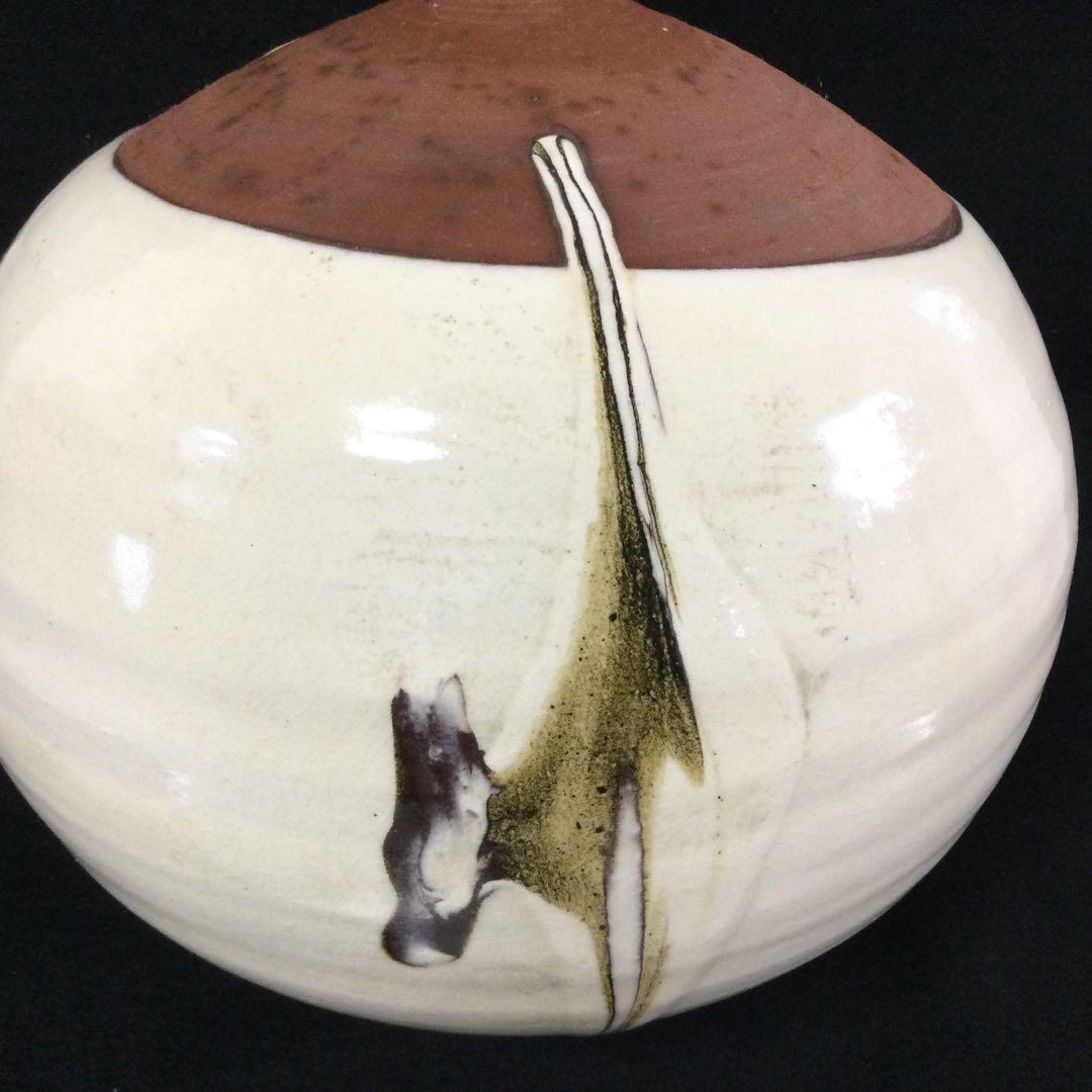 墨流壷 花器 近藤豊作 花瓶 供箱 L195