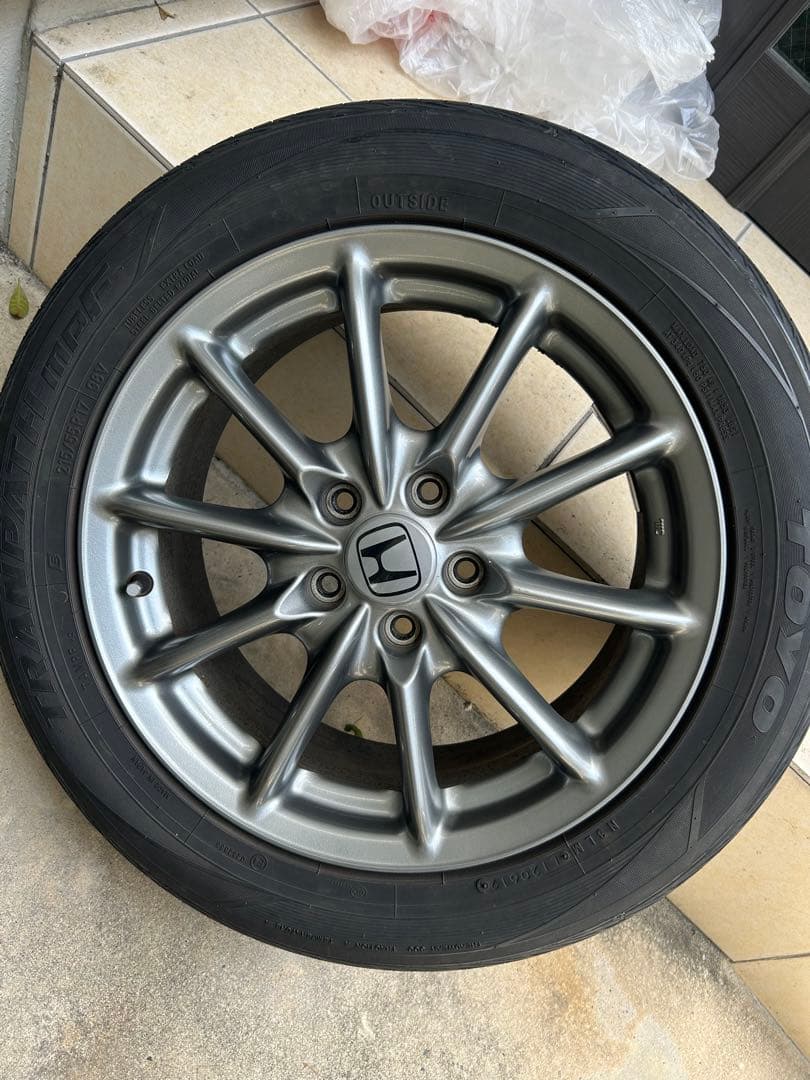 【引き取り限定】‼️オデッセイ 純正17インチホイール タイヤ4本セット