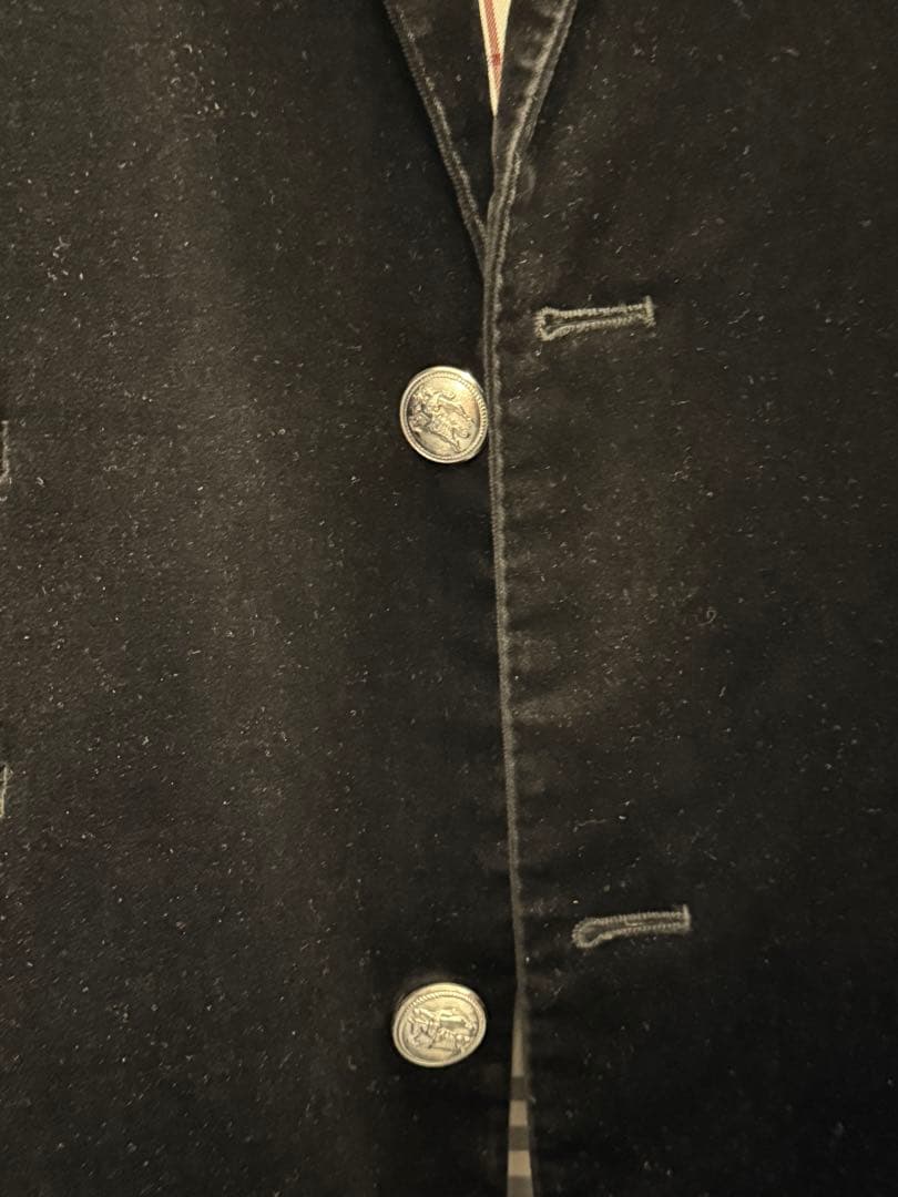 BURBERRY BLACK LABEL ベルベットジャケット LL