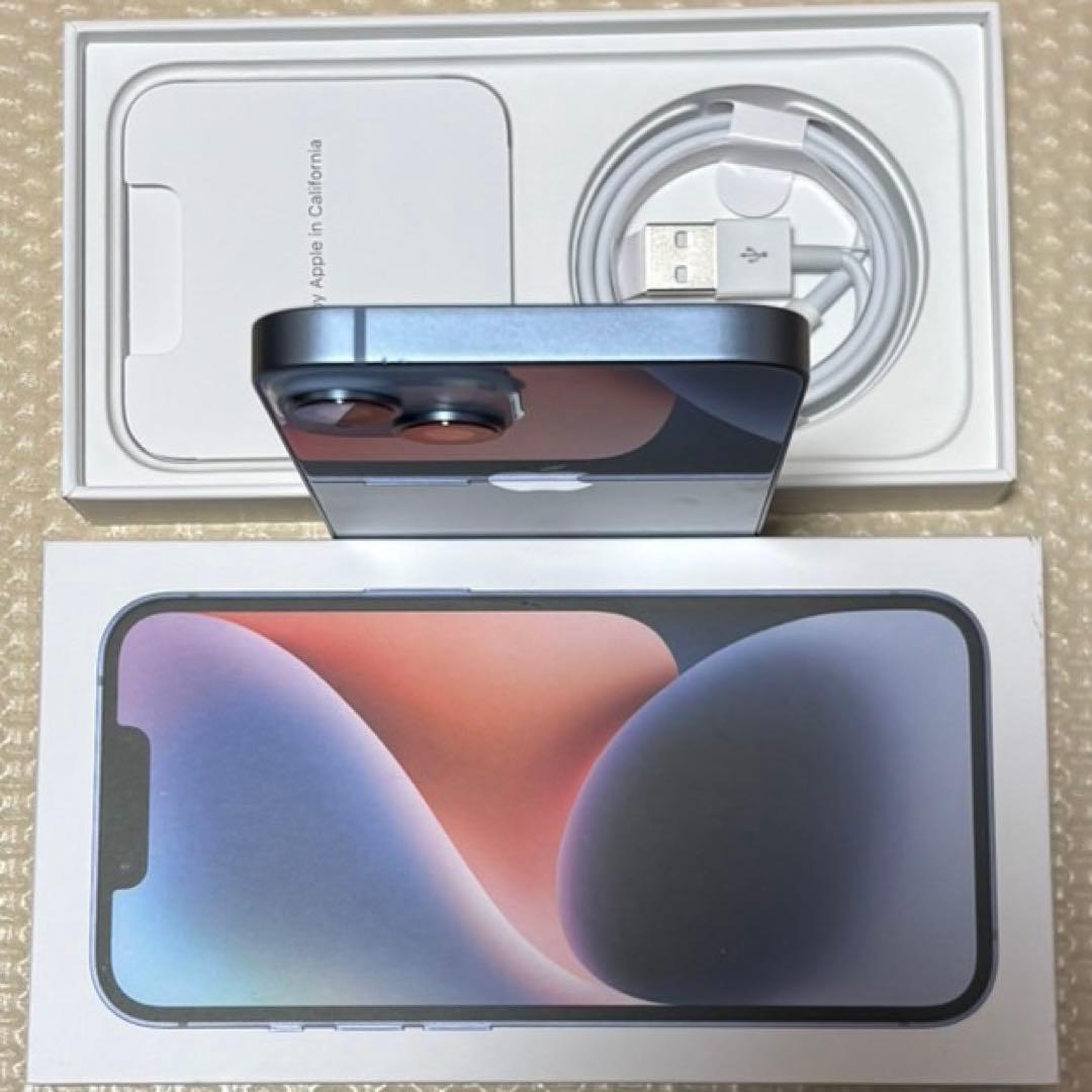 新品近いバッテリー容量100% iPhone14 128GB SIMフリー 本体
