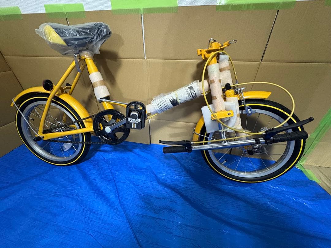 【堀川版】ATENZAアテンザ 折り畳み自転車　イエロー 16 新品未使用