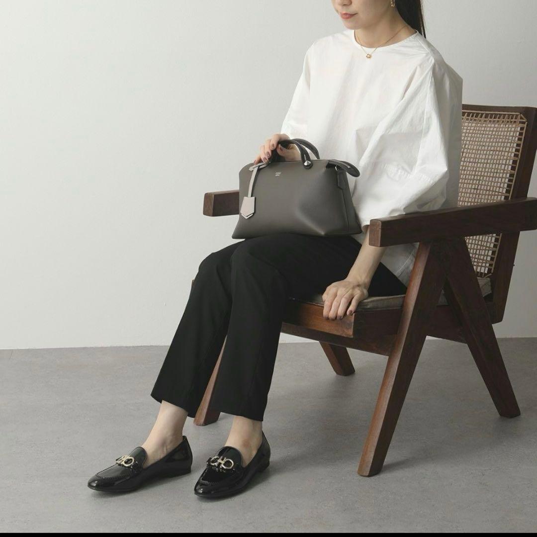 美品☆フェラガモ☆レディース☆パンプス☆エナメル☆ブラック☆サイズ7☆168