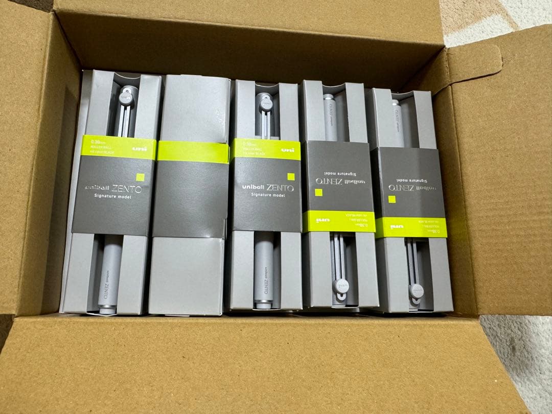 新品 ユニボール zento ゼント シグニチャーモデル　シルバー　5本セット