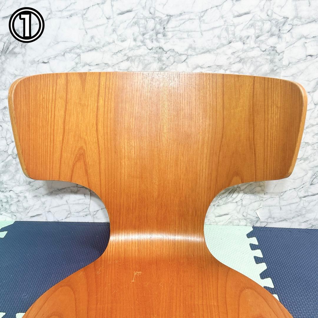 廃盤 天童木工 KABUTOカブト 剣持勇 座椅子 プライウッド 4脚セット