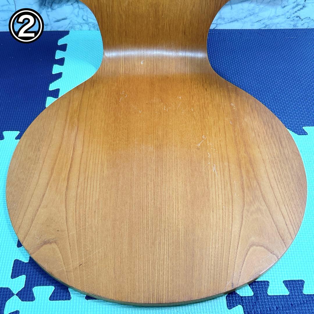 廃盤 天童木工 KABUTOカブト 剣持勇 座椅子 プライウッド 4脚セット