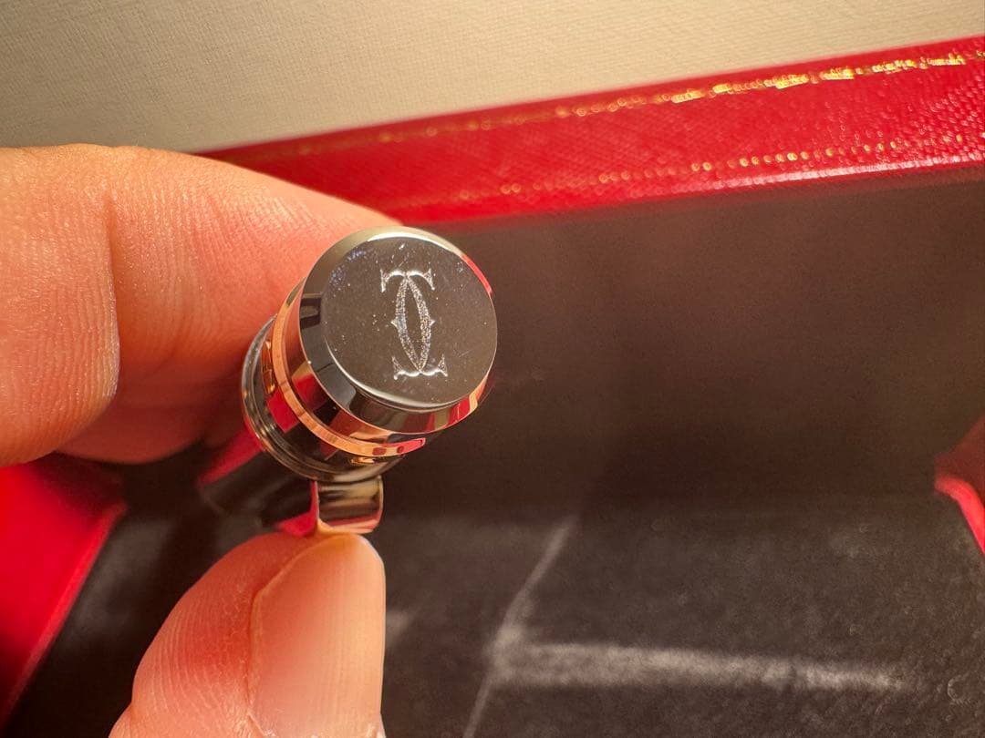 【新品未使用】Cartierボールペン サントス ドゥ カルティエ 専用ケース付