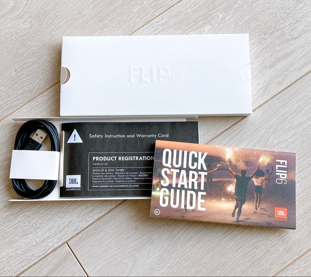 【hiro君さん専用】JBL FLIP6 白 ワイヤレススピーカー