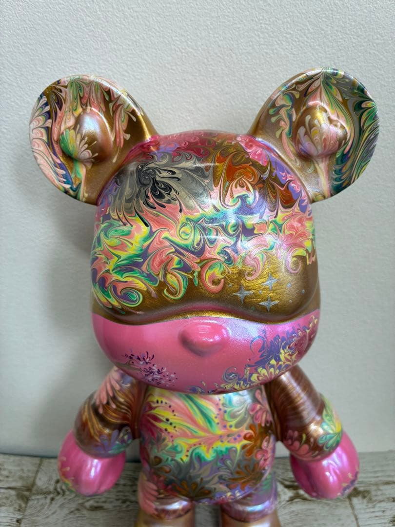 ベアアート 垂らすアート 33cm ベアオブジェ アクリル樹脂 インテリア置物