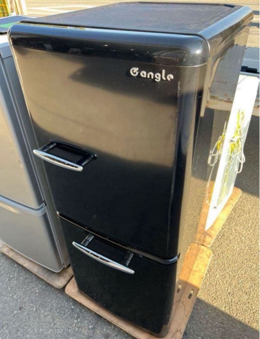 【高年式】2021年式149Leangleレトロ風 冷蔵庫 ANGRE151A1