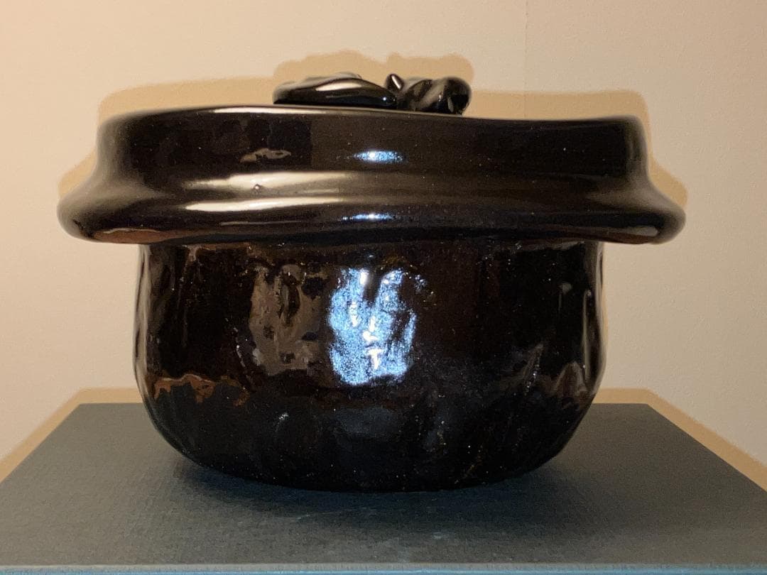 新品 雲井窯 鴨釉きまぐれ御飯鍋 三合 炊き