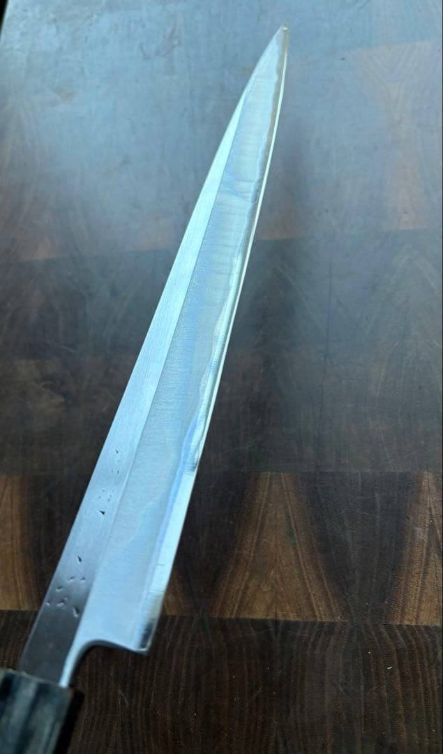 京都　有次　霞　柳刃　270mm 9寸　包丁　白鋼　和包丁　打刃物　刺身