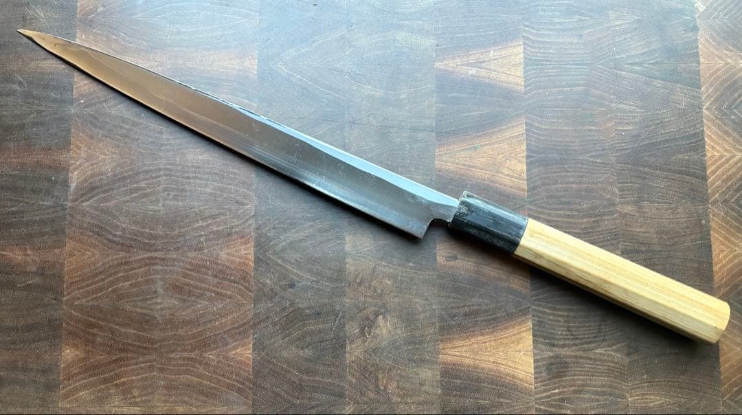 京都　有次　霞　柳刃　270mm 9寸　包丁　白鋼　和包丁　打刃物　刺身