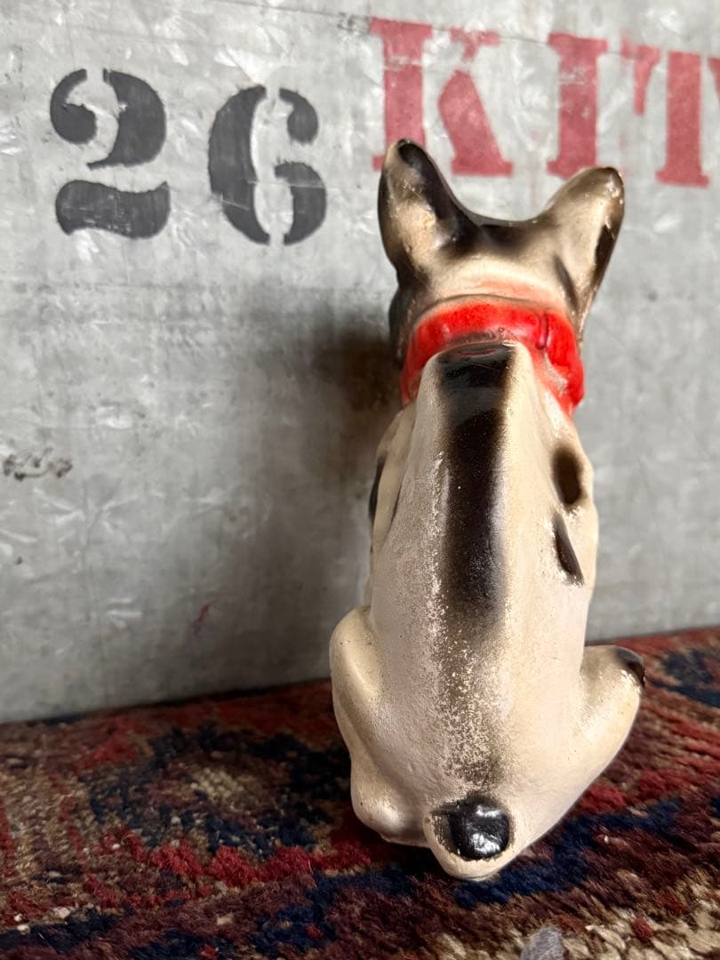 アンティーク雑貨 Vintage Chalkware Bulldog