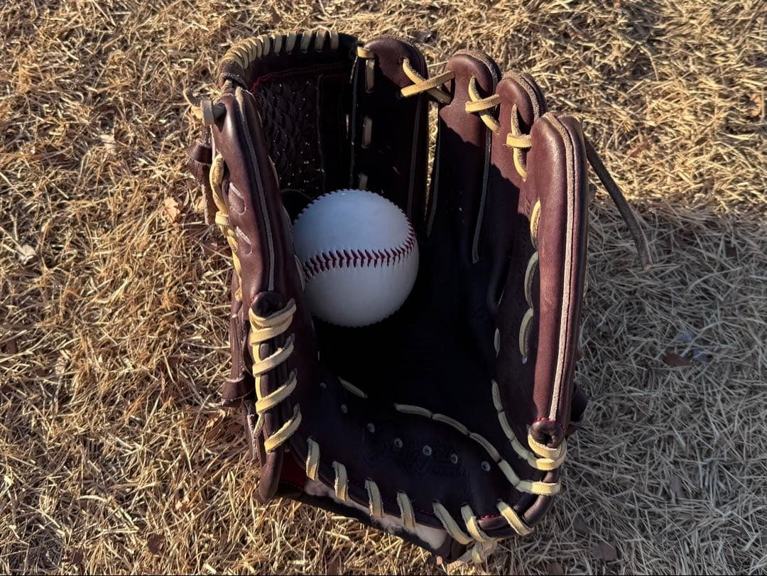 美品　久保田スラッガー 硬式用グローブ 内野