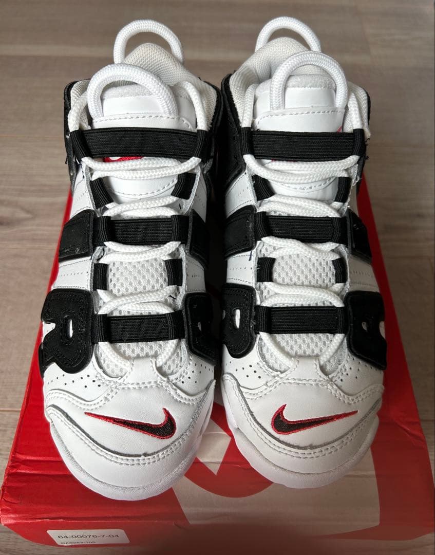 NIKE エアモアアップテンポ 21cm 白 黒