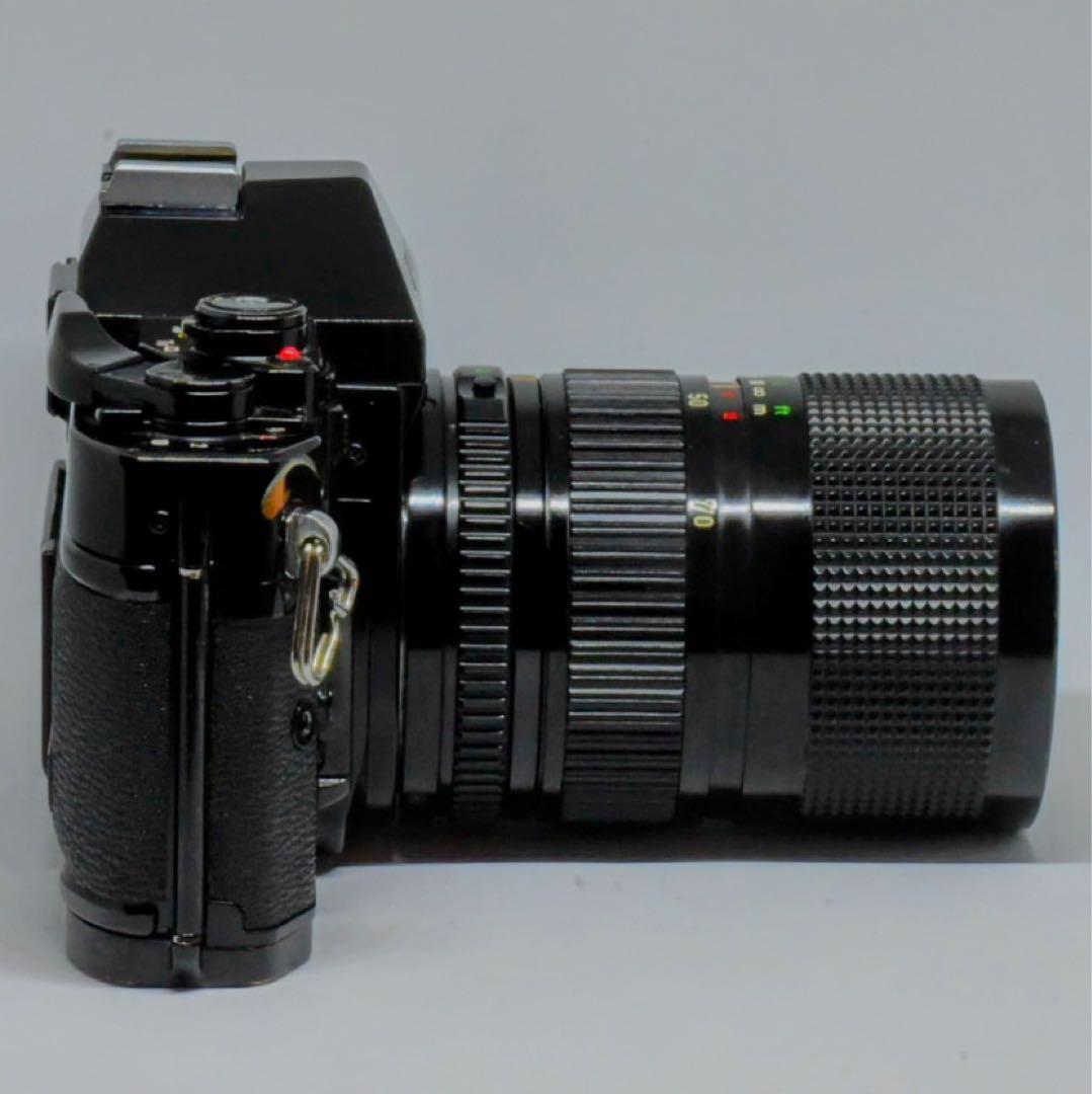 【AE動作確認済】キヤノンA-1、35-70mmズーム、135mm望遠、電池付き