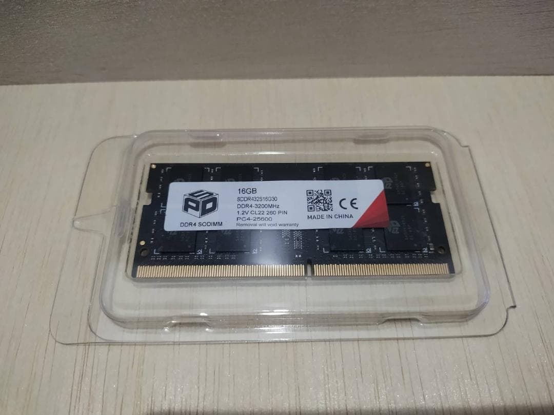 ノートPC用メモリDDR4-3200 16GB