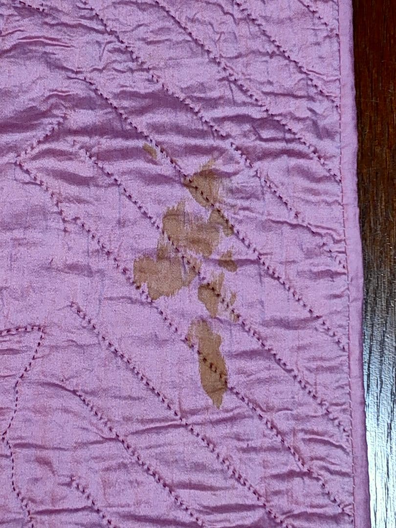 アンティーク キルト C1930 USA 花柄刺繍入り