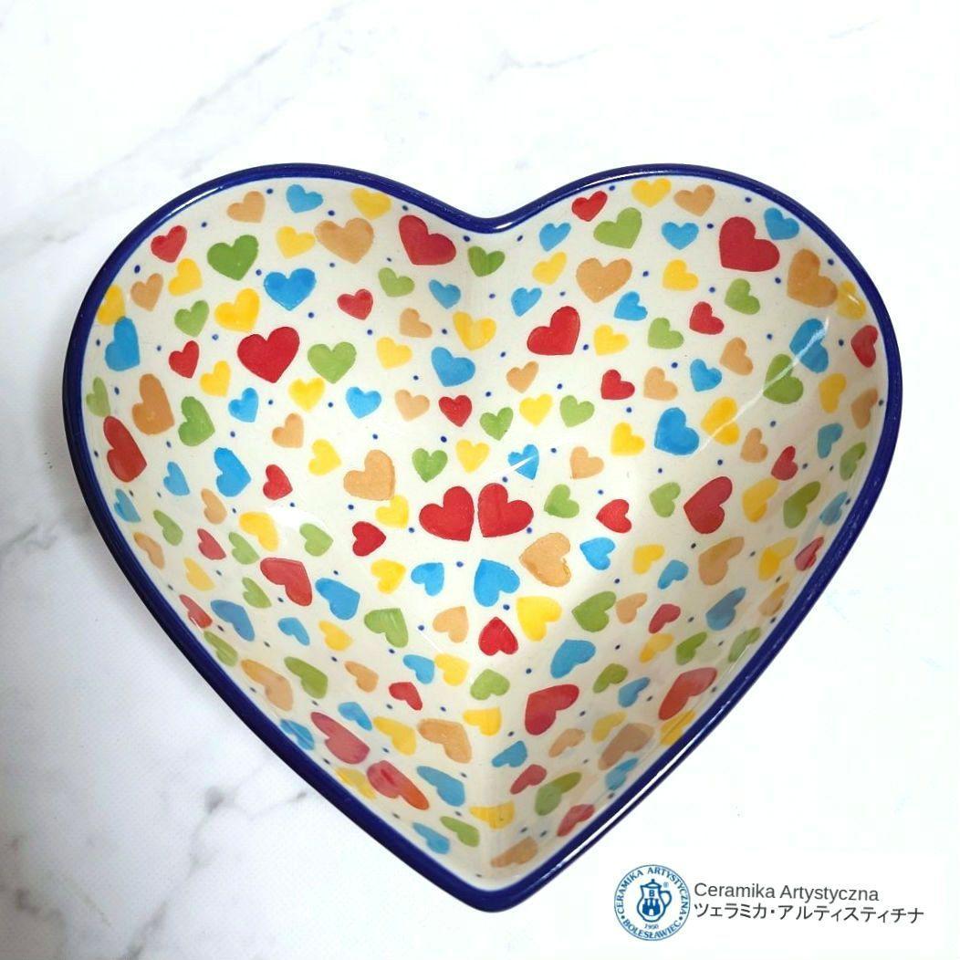 新品 Artystyczna社 ハート型ボウル Unikat カラフルハート