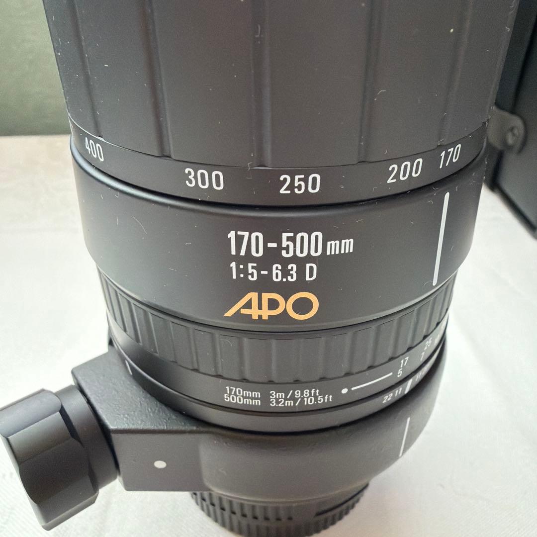 SIGMA 170-500mm F5-6.3 APO ズームレンズ　ニコン用