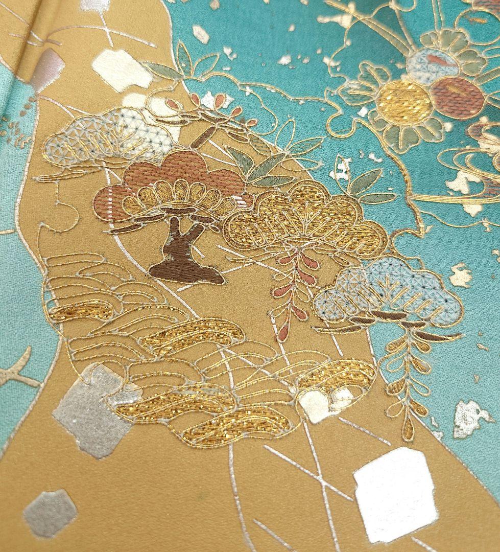 FN12113t 早い者勝ち！着物 正絹 付け下げ 訪問着 157〜167cm