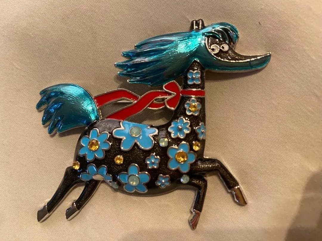 な*し様 ムーミン谷　サーカスの馬のブローチ&ペンダントトップ