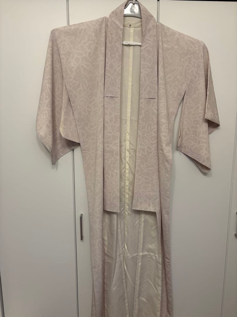 洗える着物給 TEIJIN JAPANMODE 花柄　ベージュ