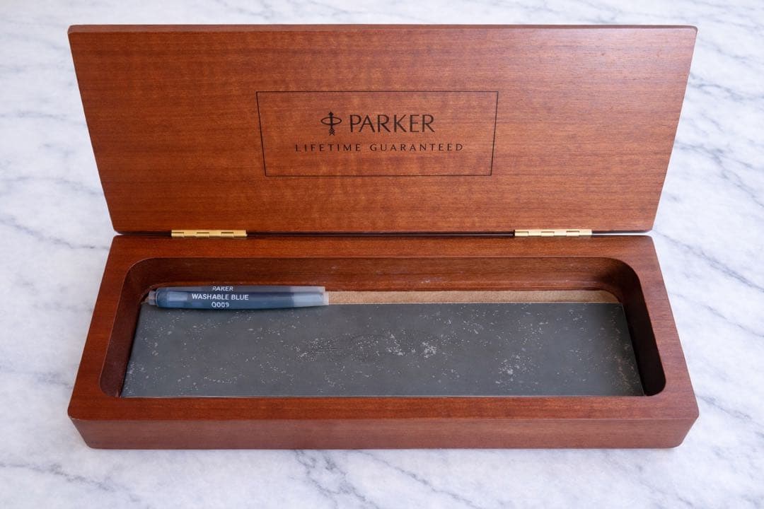 PARKER デュオフォールド 万年筆 18K 750 UK製 廃盤 木箱付