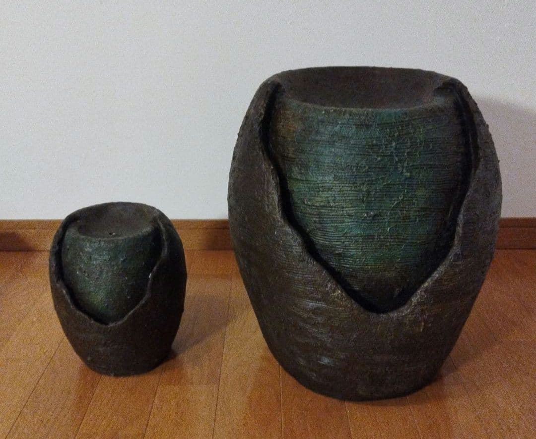 新品未使用品 湧き水つくばい 2点セット TS3392 M/L