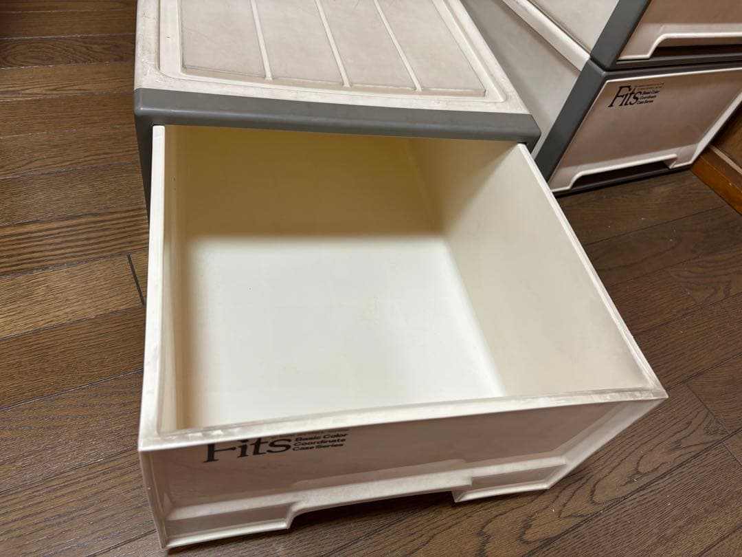 Fits 収納ケース ホワイト 3段セット