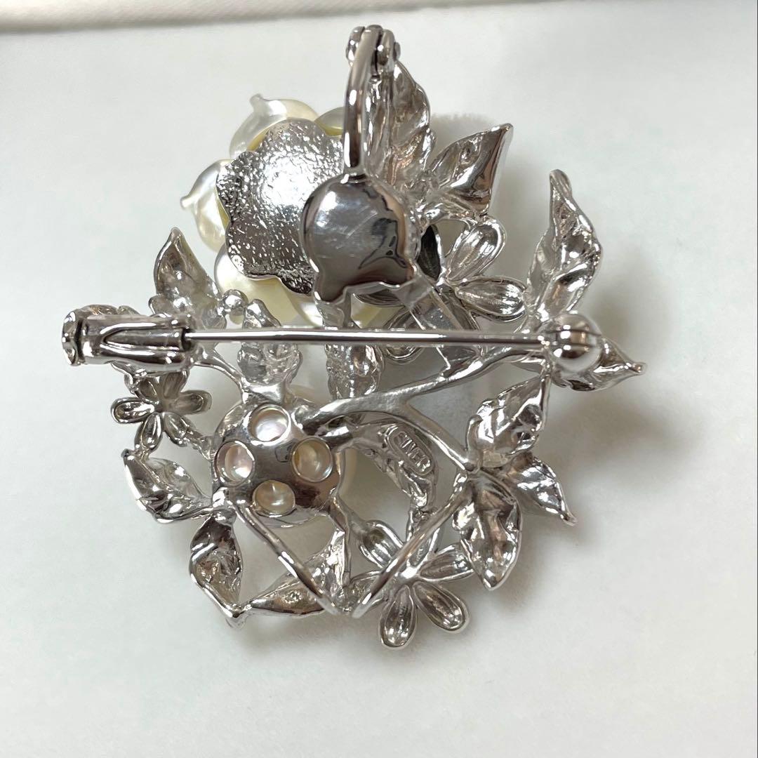 パールブローチ　あこや真珠　本真珠　入学式　卒業式　コサージュ　検索用-ミキモト