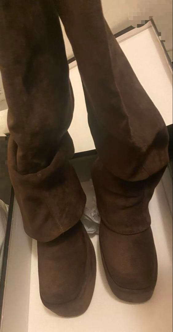 【EMODA】ルーズフレアカバーフィットブーツ